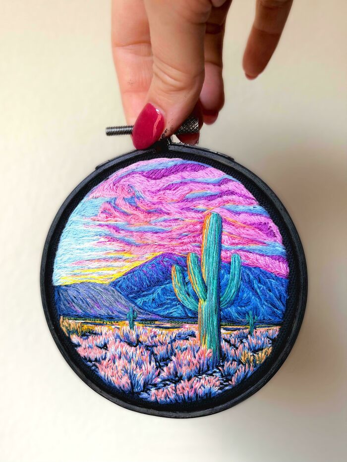 Desertscape in Thread