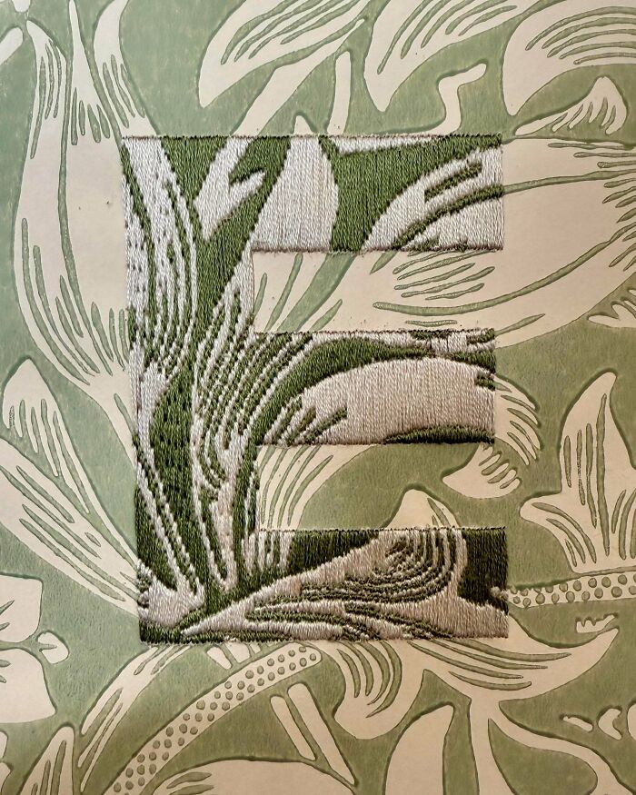 Embroidery on Wallpaper? Heck Yes!