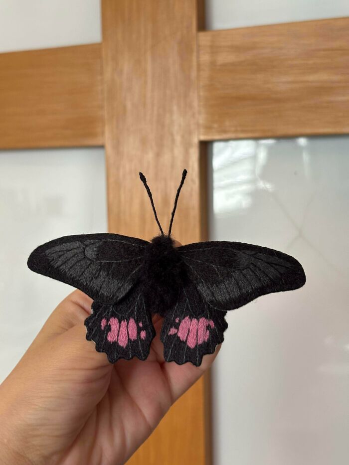 Butterfly 3D Embroidery That Floats Off the Fabric