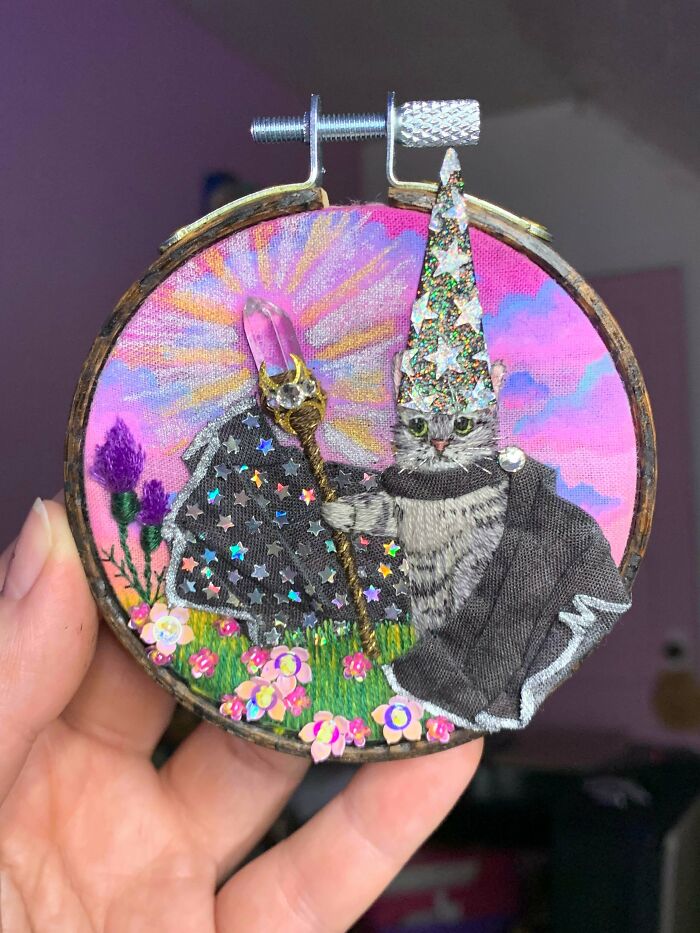 My Latest Wizard Kitty Stitches