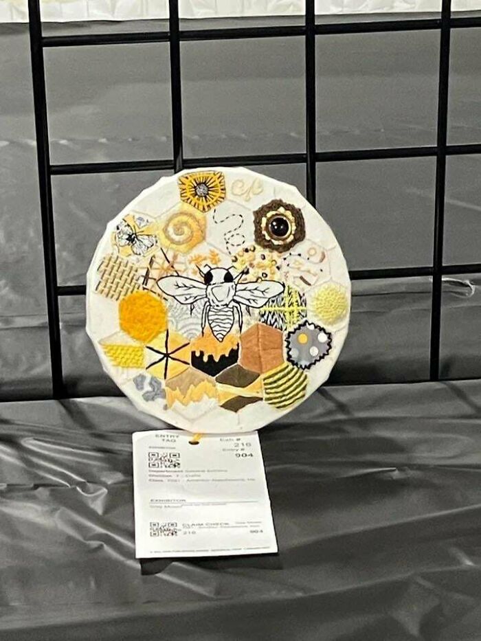 Scored Third Place with This Embroidery!