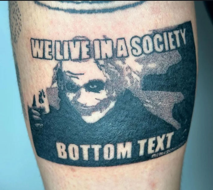 When 'Bottom Text' Becomes the Tattoo Boss