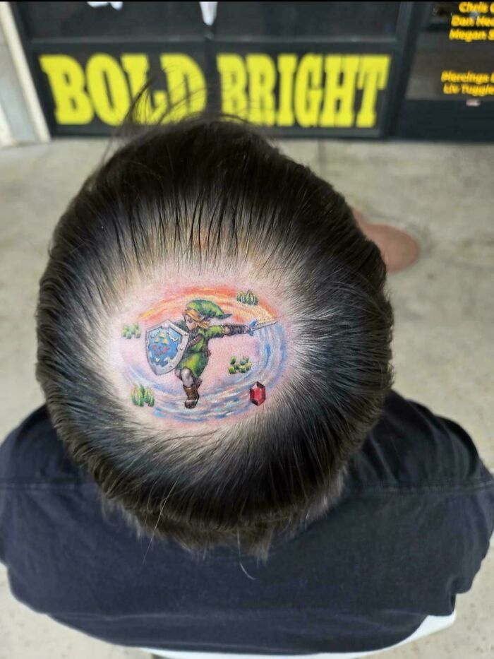 Bald Spot? Nah, It’s a Tattoo!