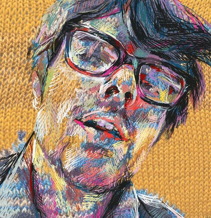 Wait, They Actually Turned Knitting Machines Into Portrait Art?!