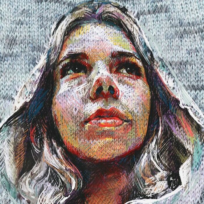 Wait, They Actually Turned Knitting Machines Into Portrait Art?!
