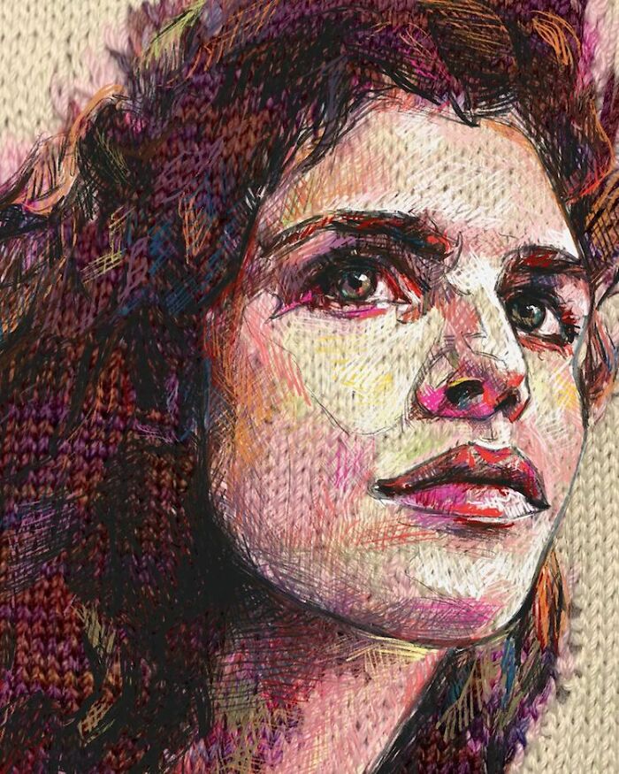 Wait, They Actually Turned Knitting Machines Into Portrait Art?!