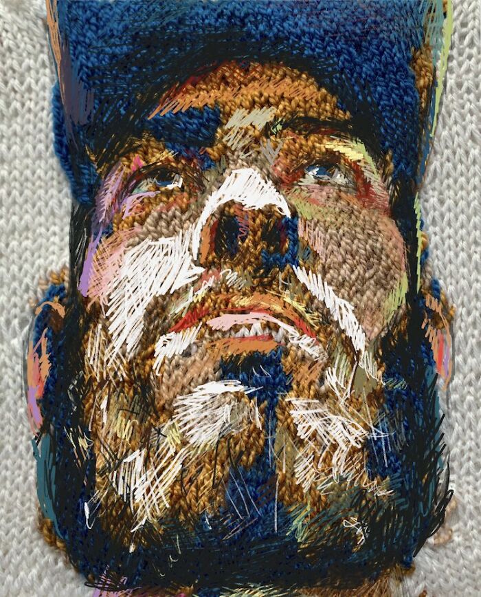 Wait, They Actually Turned Knitting Machines Into Portrait Art?!
