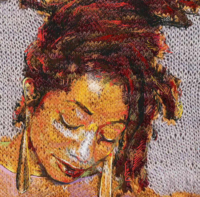 Wait, They Actually Turned Knitting Machines Into Portrait Art?!