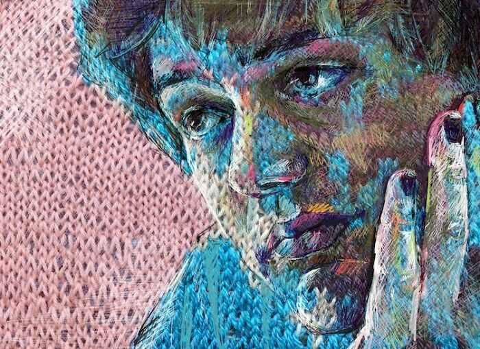 Wait, They Actually Turned Knitting Machines Into Portrait Art?!