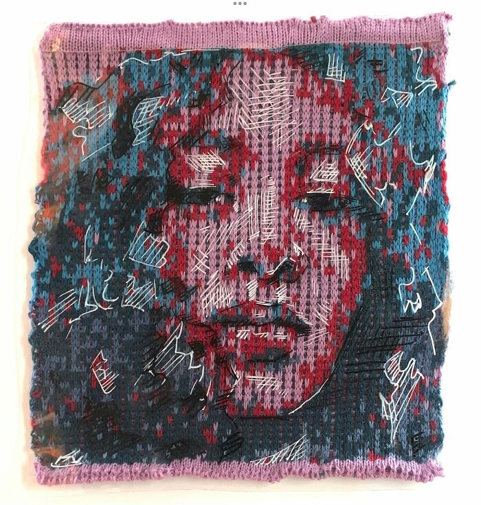 Wait, They Actually Turned Knitting Machines Into Portrait Art?!