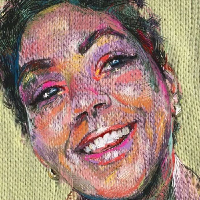 Wait, They Actually Turned Knitting Machines Into Portrait Art?!