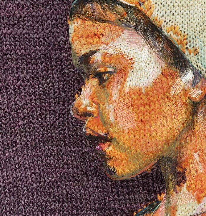 Wait, They Actually Turned Knitting Machines Into Portrait Art?!