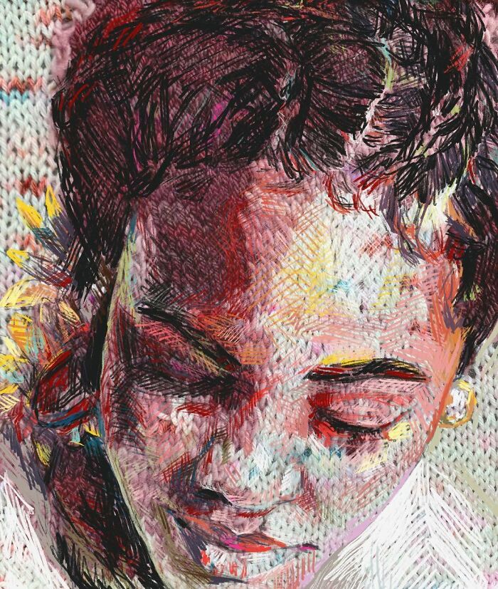 Wait, They Actually Turned Knitting Machines Into Portrait Art?!