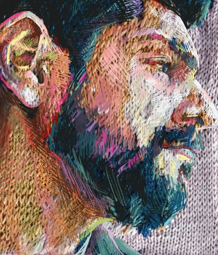 Wait, They Actually Turned Knitting Machines Into Portrait Art?!