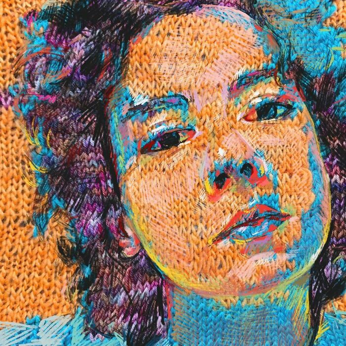 Wait, They Actually Turned Knitting Machines Into Portrait Art?!