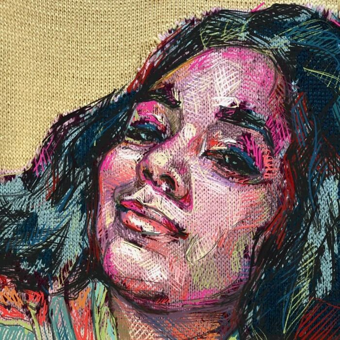 Wait, They Actually Turned Knitting Machines Into Portrait Art?!