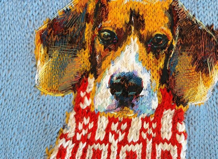 Wait, They Actually Turned Knitting Machines Into Portrait Art?!