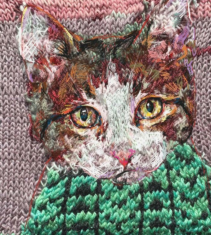 Wait, They Actually Turned Knitting Machines Into Portrait Art?!