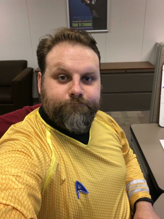 When You Dress Like Captain Kirk But Everyone Else Went Casual