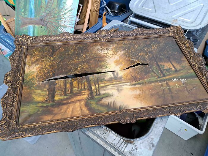 Coworker Decides Paintings Deserve a Tragic End