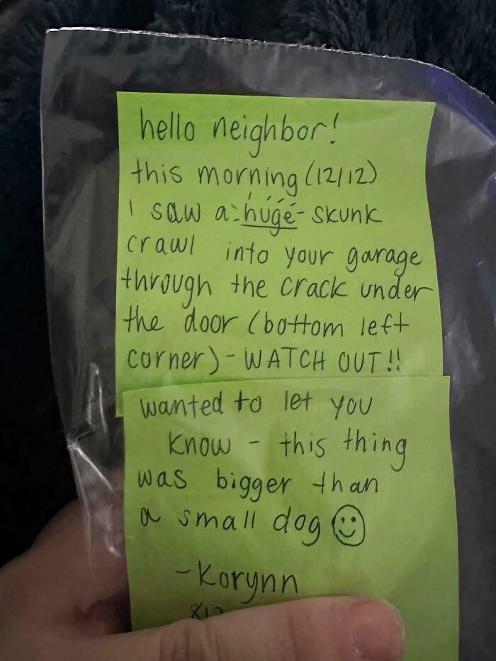 The Note My Neighbor Got And Probably Didn’t Expect