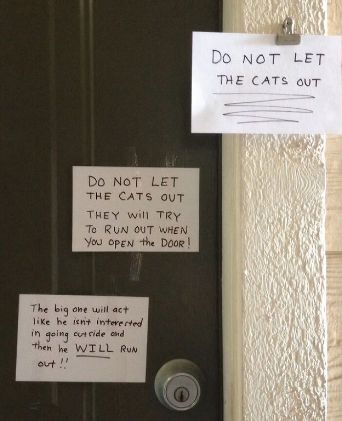 My Neighbor Left Some Notes For The Maintenance Guy That Made Me Laugh
