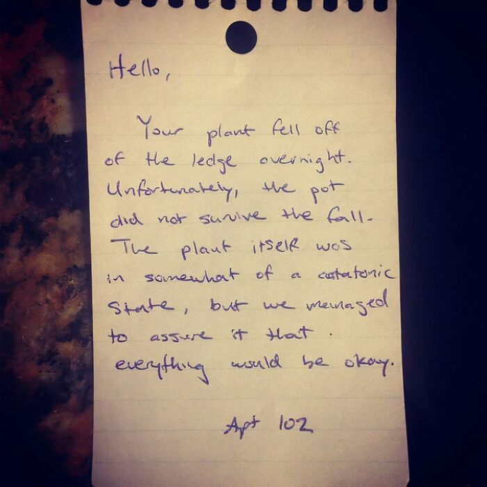 A Friend Left This Epic Note For His Neighbor
