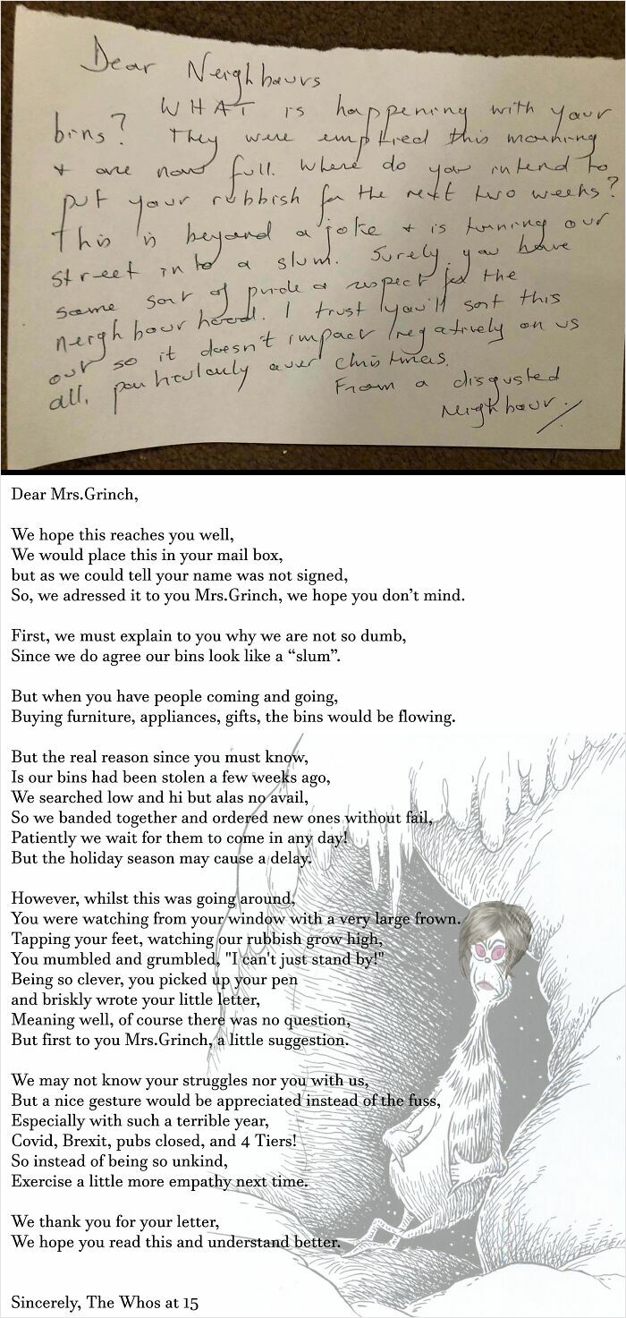 Meet Karen, The Grinch Of Our Building, And My Reply To Her