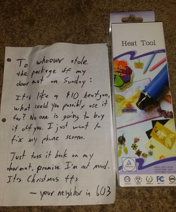 Someone Swiped My Amazon Package, But This Note Got It Back