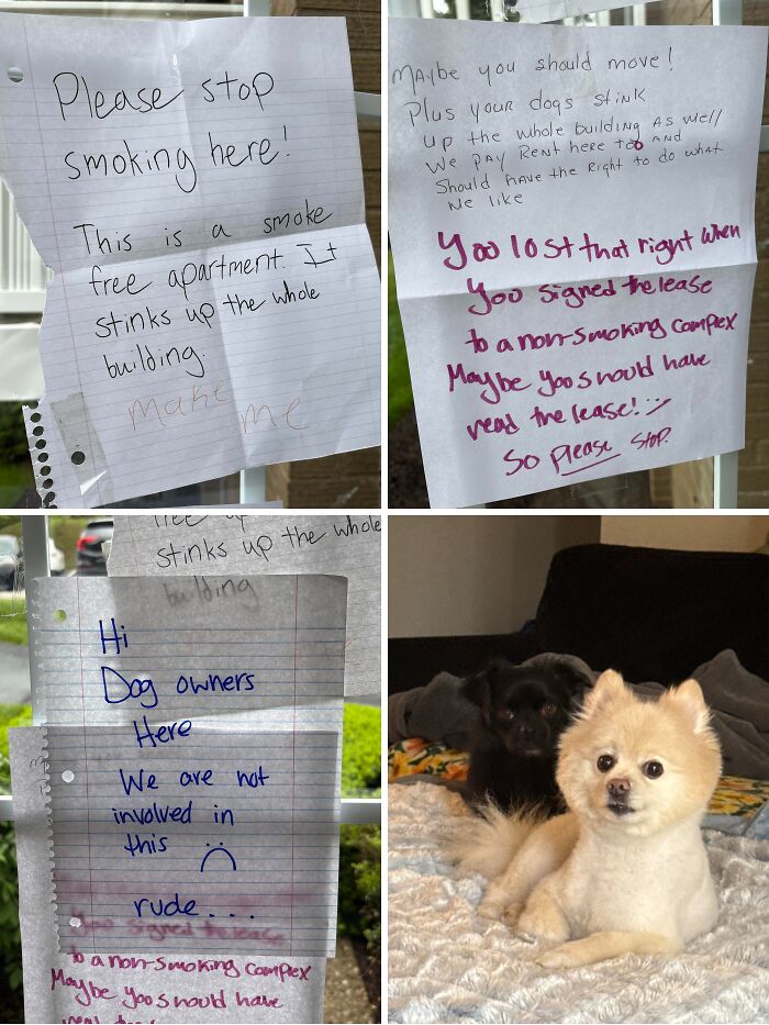 Caught In The Middle Of My Neighbor’s Note War