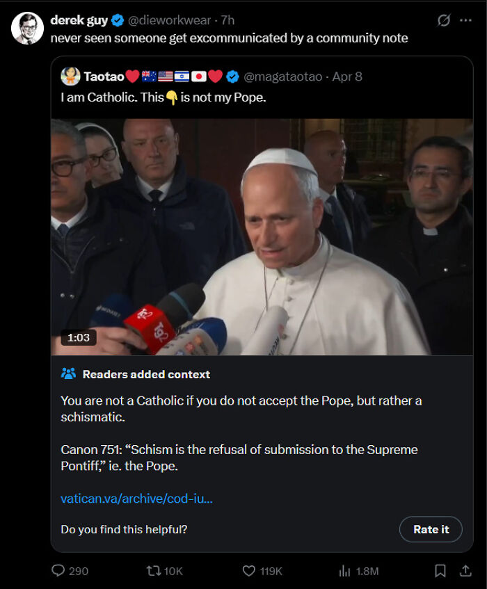 Never Seen Someone Get Excommunicated By A Community Note