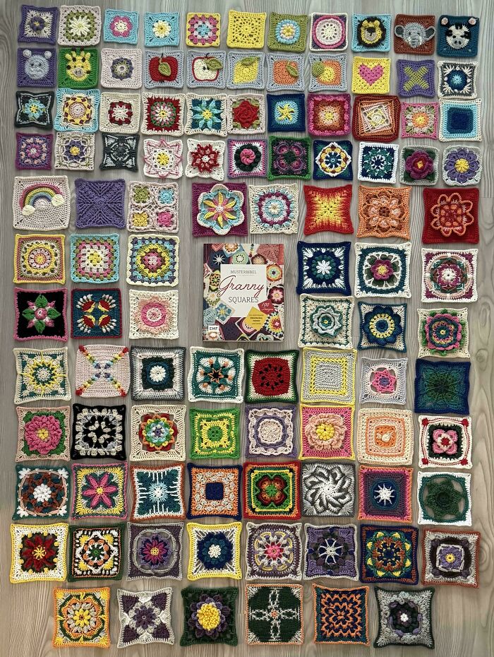 Crocheted Every Single Granny Square Pattern In This Book