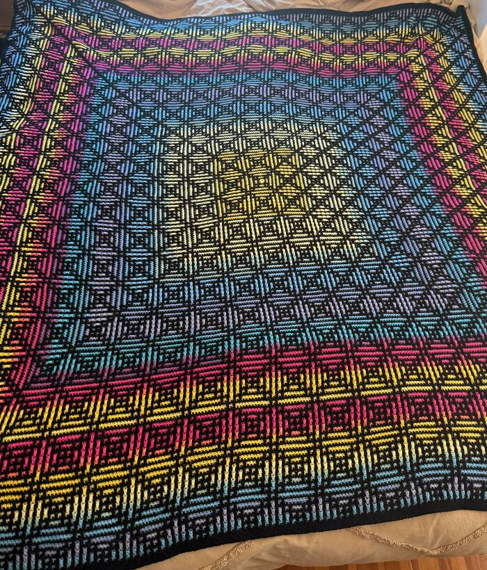 Happy I Finished This Wedding Blanket, But Whew!