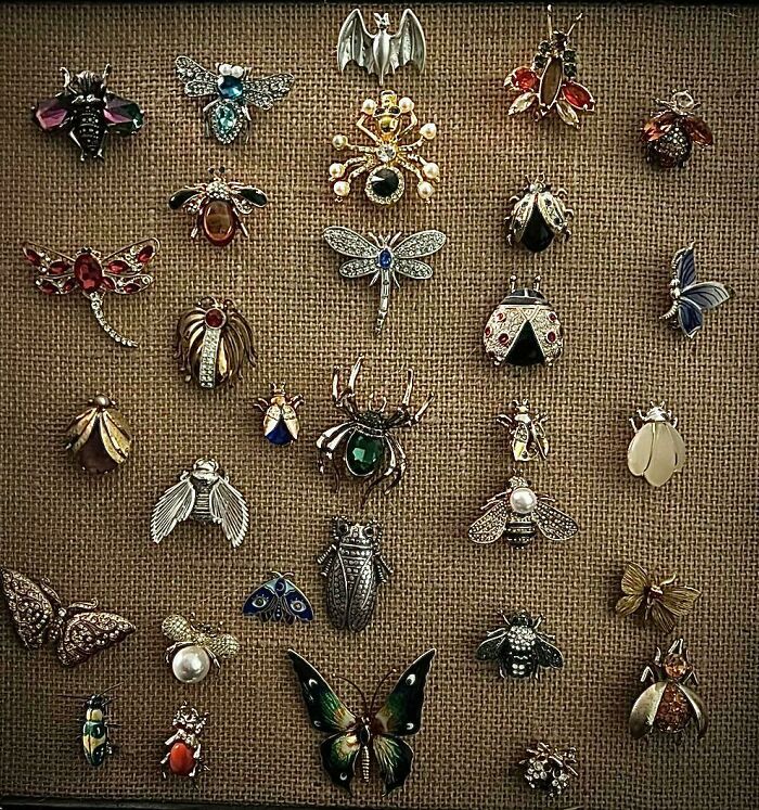 Jeweled Bug Brooches That Are Basically Tiny Sparkly Monsters