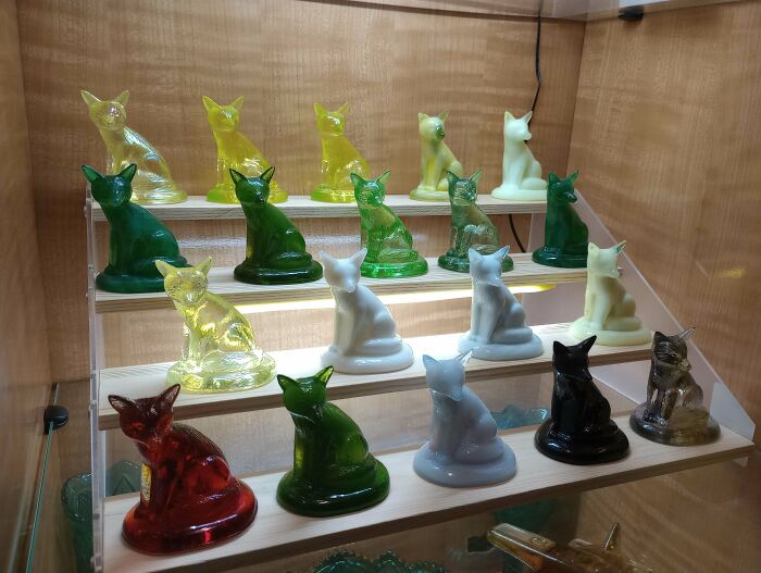 Glass Foxes That Glow Under Black Light—Spooky and Sparkly!