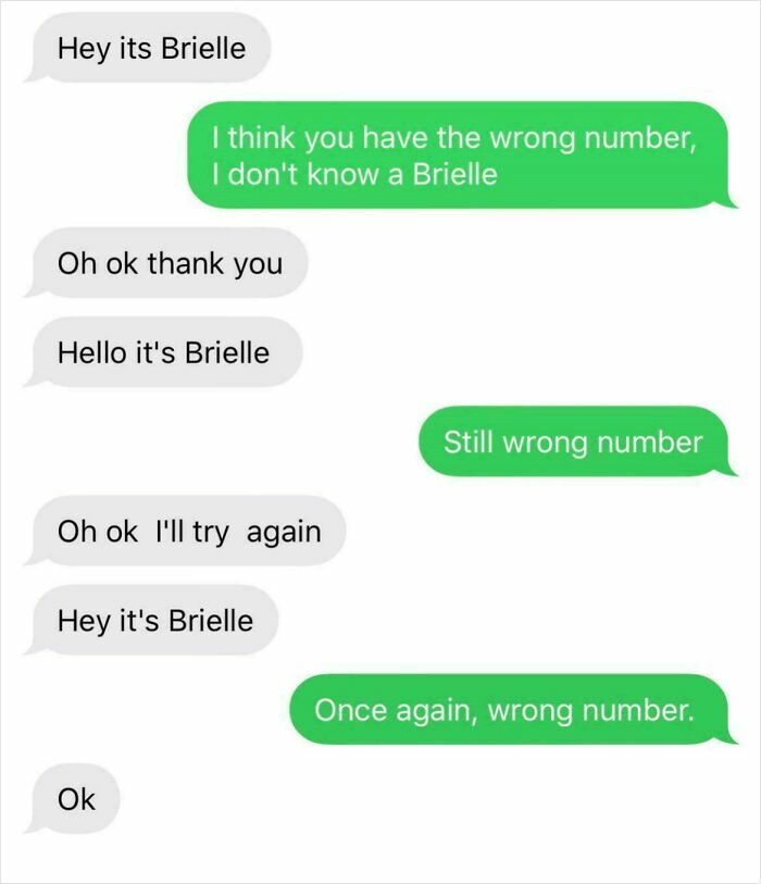 Brielle, Reading Phone Numbers is Important!