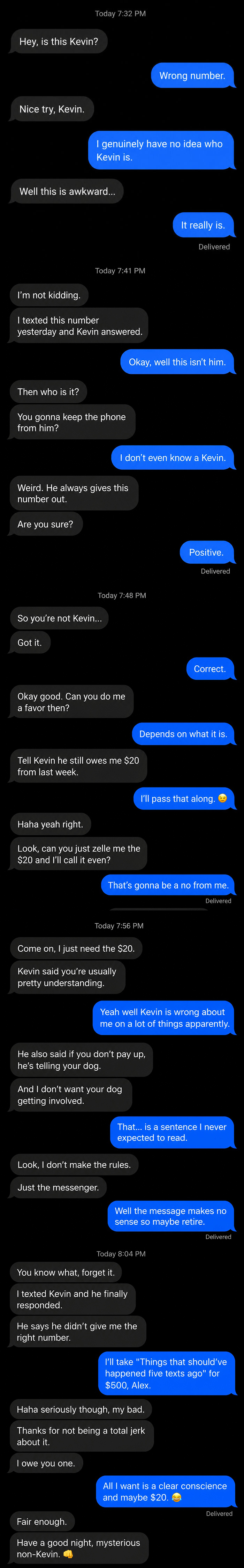 Kevin’s $20 Debt Became My Problem?!
