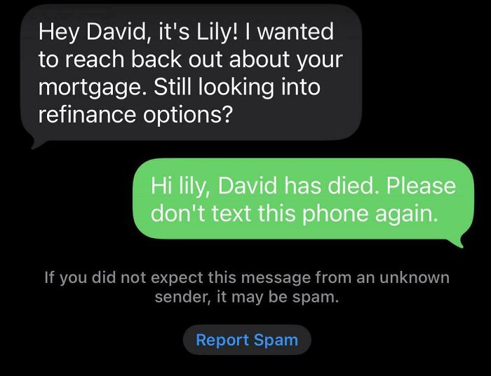 My New Spam Text Defense