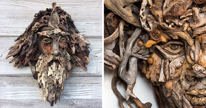 27 Wild Wood Sculptures That Look Like Faces Just Popped Out of Nature!