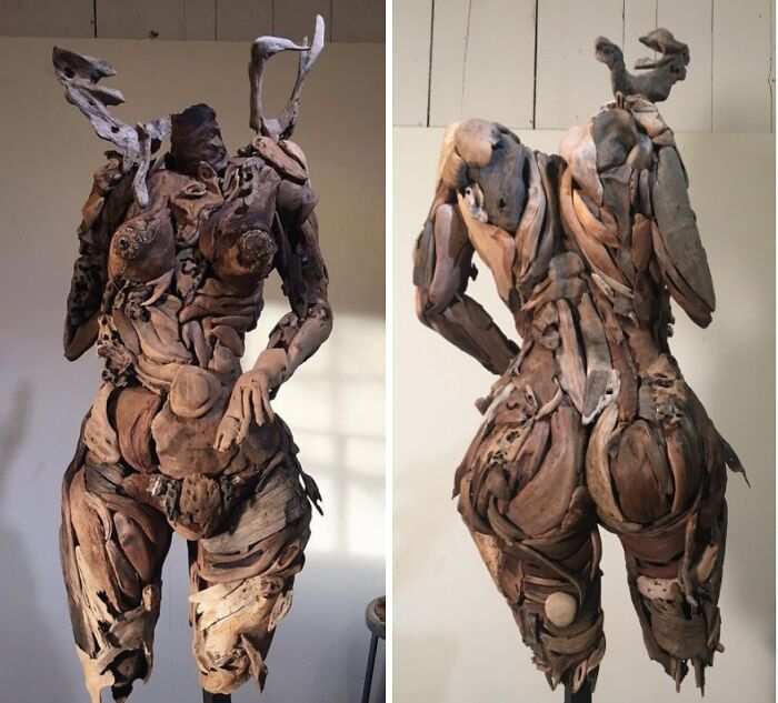 27 Wild Wood Sculptures That Look Like Faces Just Popped Out of Nature!