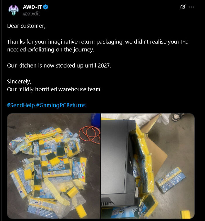 Who Uses Sponges to Ship Tech? This Guy.