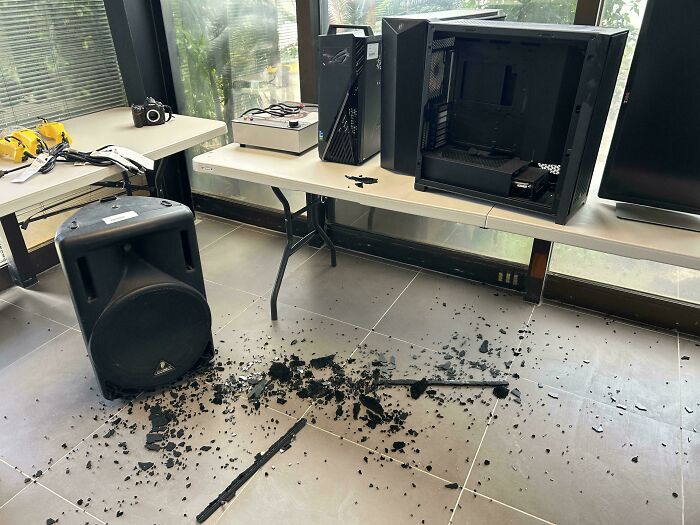 Damaged While Showing Off the Case
