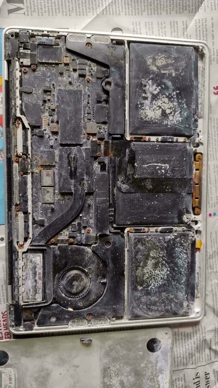 MacBook Dipped in the Sea, Then Rescued