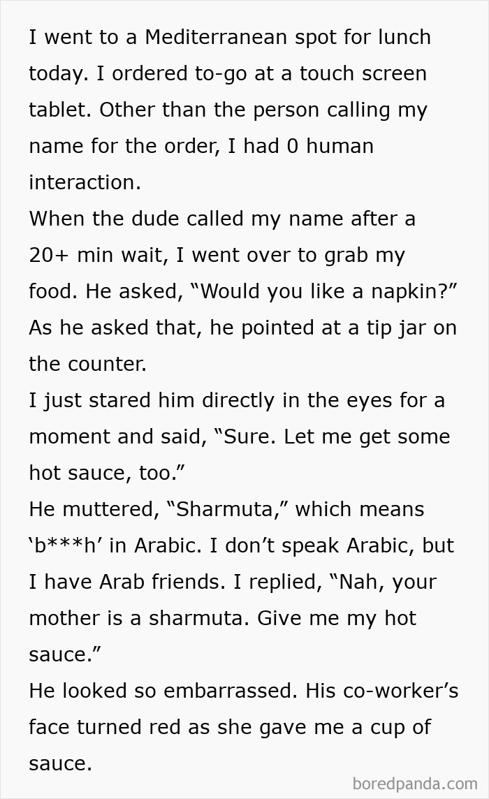 Weirdest Restaurant Interaction Ever