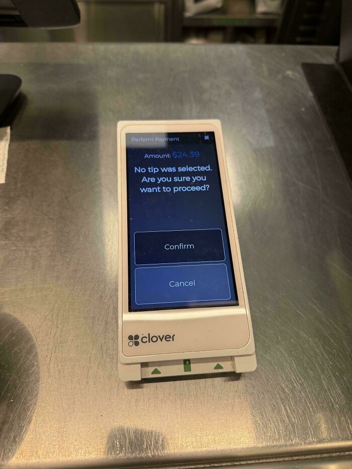 A First: When Tipping Gets This Weird