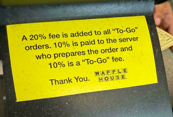 Waffle House Charges a To-Go Fee Now?