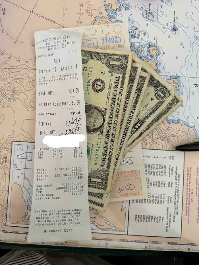 Server Got Mad When I Left Cash Tip