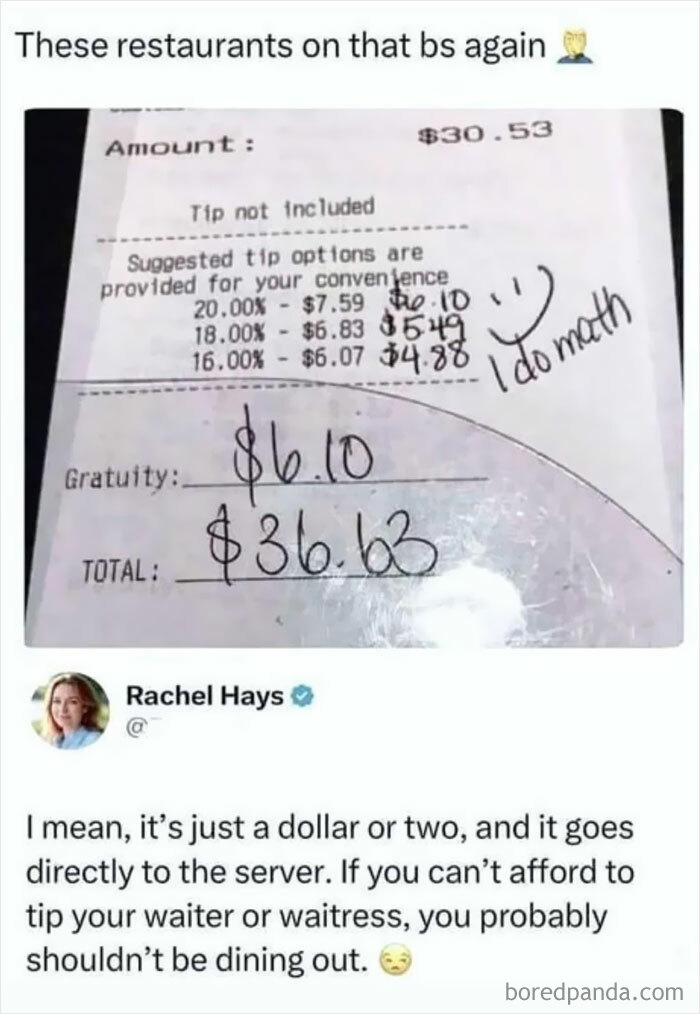 "It's Just a Dollar or Two" Said Every Tipper Ever