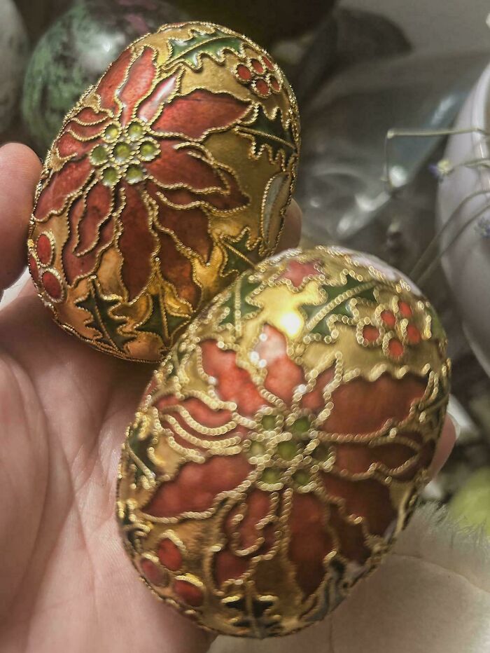 Two Identical Fancy Eggs Appear After 6 Years