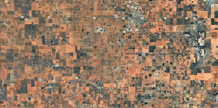 Parts of Texas on Google Maps Look Like a Big Glitch